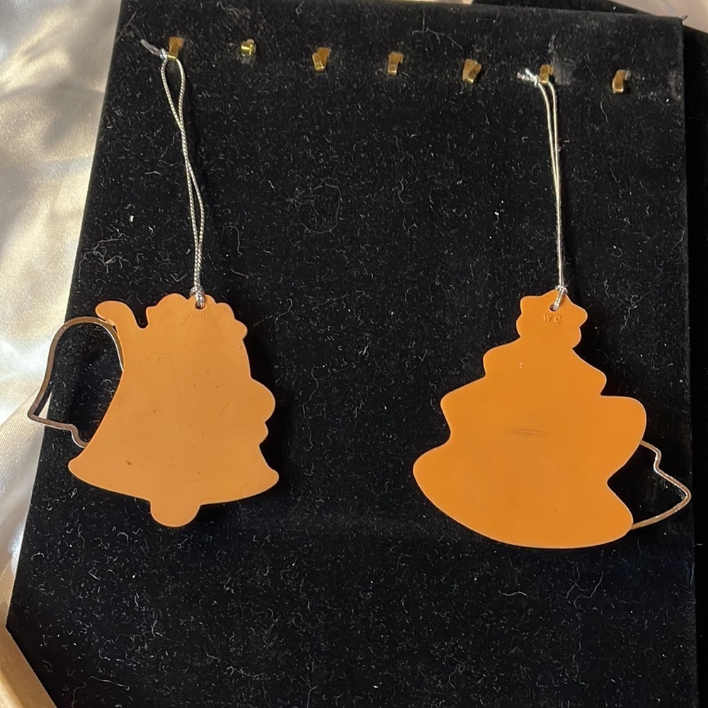 Avon Vtg Cookie Cutter set of 2 Ornaments Bell/ Tree NIB - Picture 6 of 10
